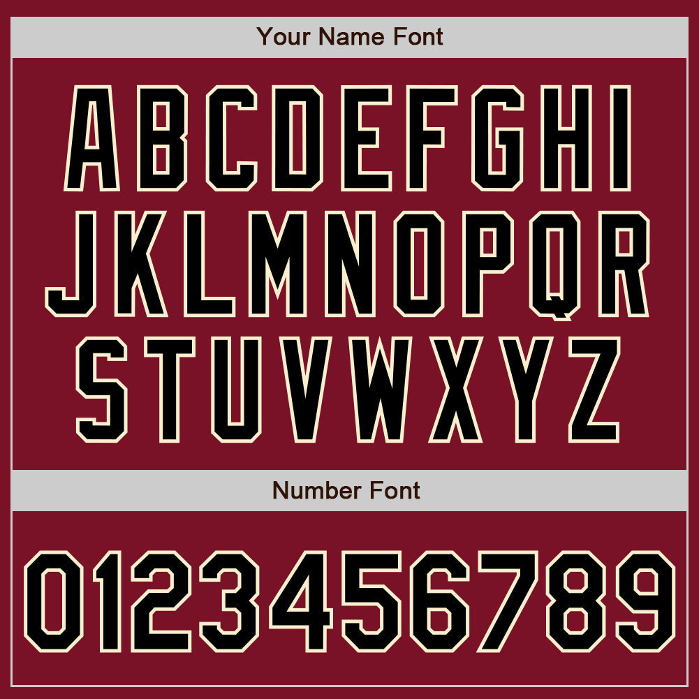 Custom Crimson Black-Cream Authentic Split Fashion Baseball Jersey - Sky-Custom