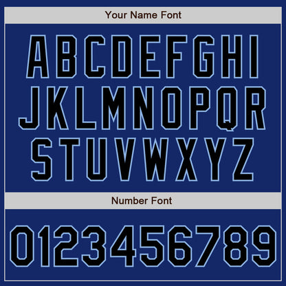 Custom Royal Black White-Light Blue Authentic Split Fashion Baseball Jersey - Sky-Custom