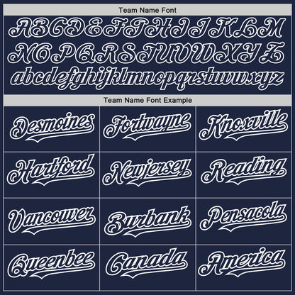Custom Navy White-Navy Pinstripe Authentic Split Fashion Baseball Jersey - Sky-Custom