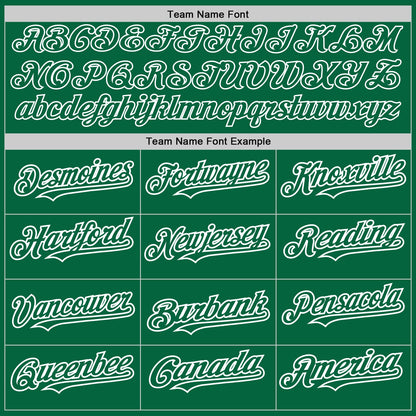 Custom Kelly Green White-Kelly Green Pinstripe Authentic Split Fashion Baseball Jersey - Sky-Custom
