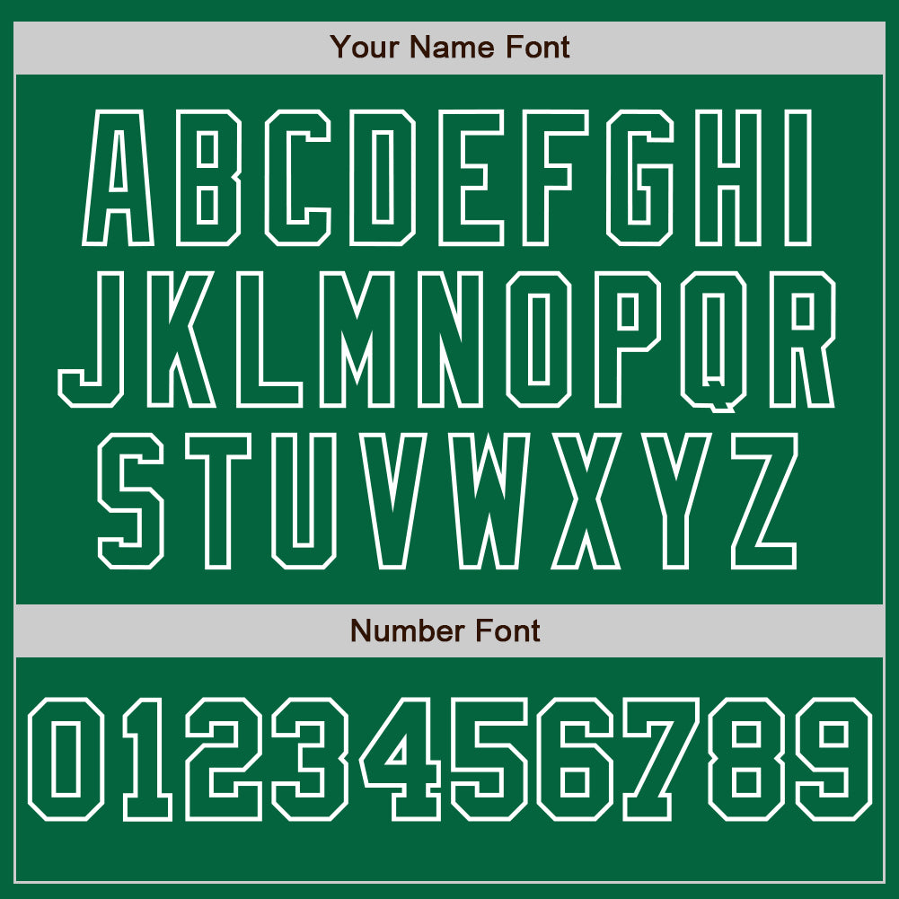 Custom Kelly Green White-Kelly Green Pinstripe Authentic Split Fashion Baseball Jersey - Sky-Custom
