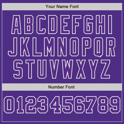 Custom Purple White-Purple Pinstripe Authentic Split Fashion Baseball Jersey - Sky-Custom