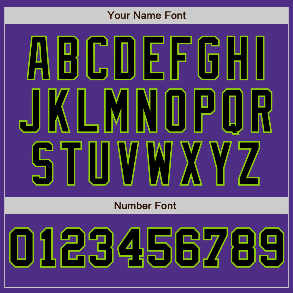Custom Purple Neon Green-Black Pinstripe Authentic Split Fashion Baseball Jersey - Sky-Custom
