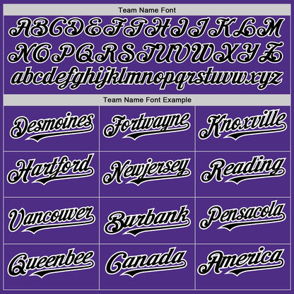 Custom Purple Gray-Black Pinstripe Authentic Split Fashion Baseball Jersey - Sky-Custom
