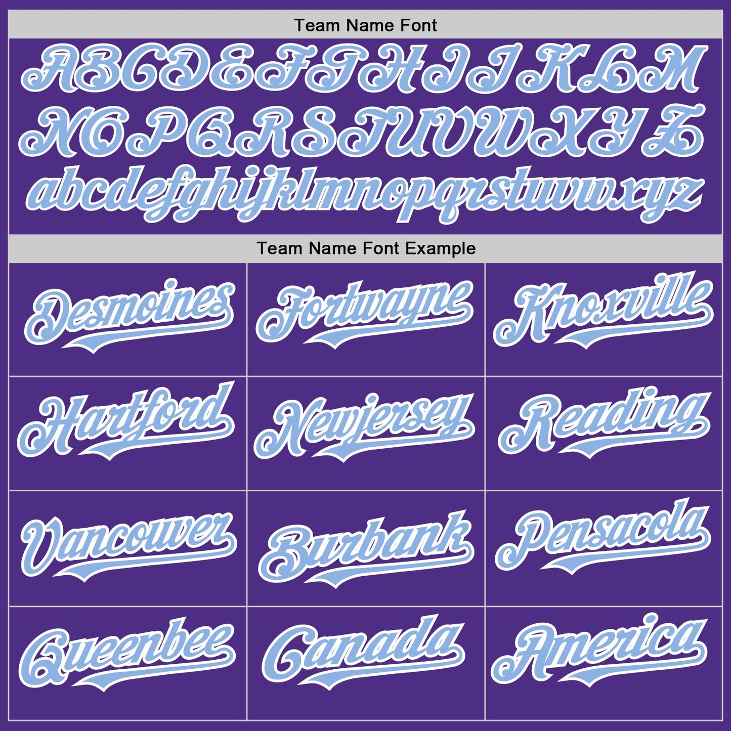 Custom Purple White-Light Blue Pinstripe Authentic Split Fashion Baseball Jersey - Sky-Custom