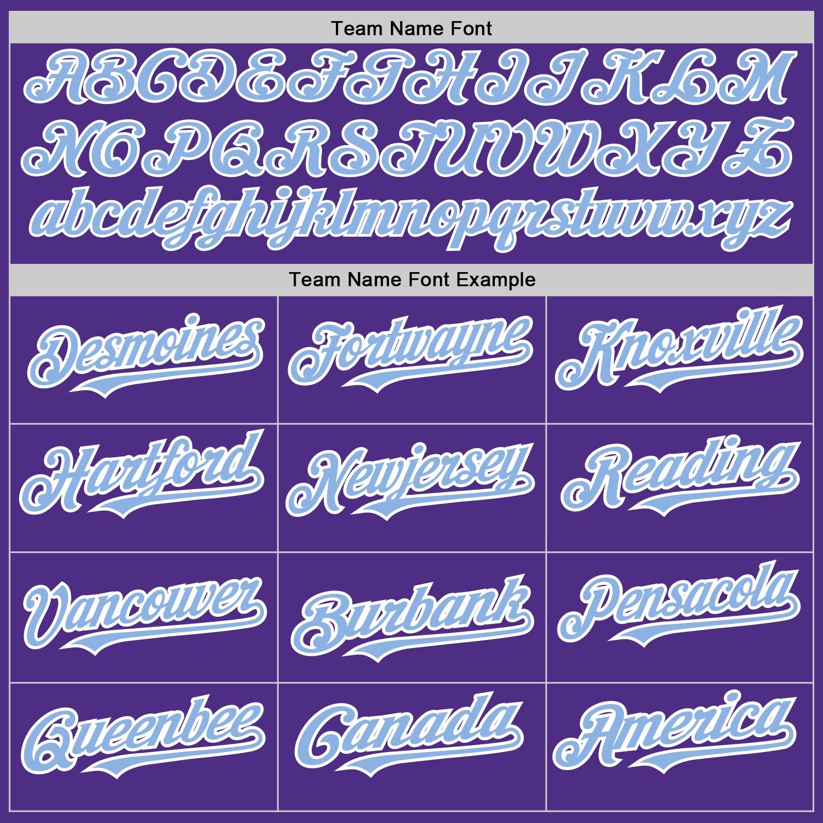 Custom Purple White-Light Blue Pinstripe Authentic Split Fashion Baseball Jersey - Sky-Custom