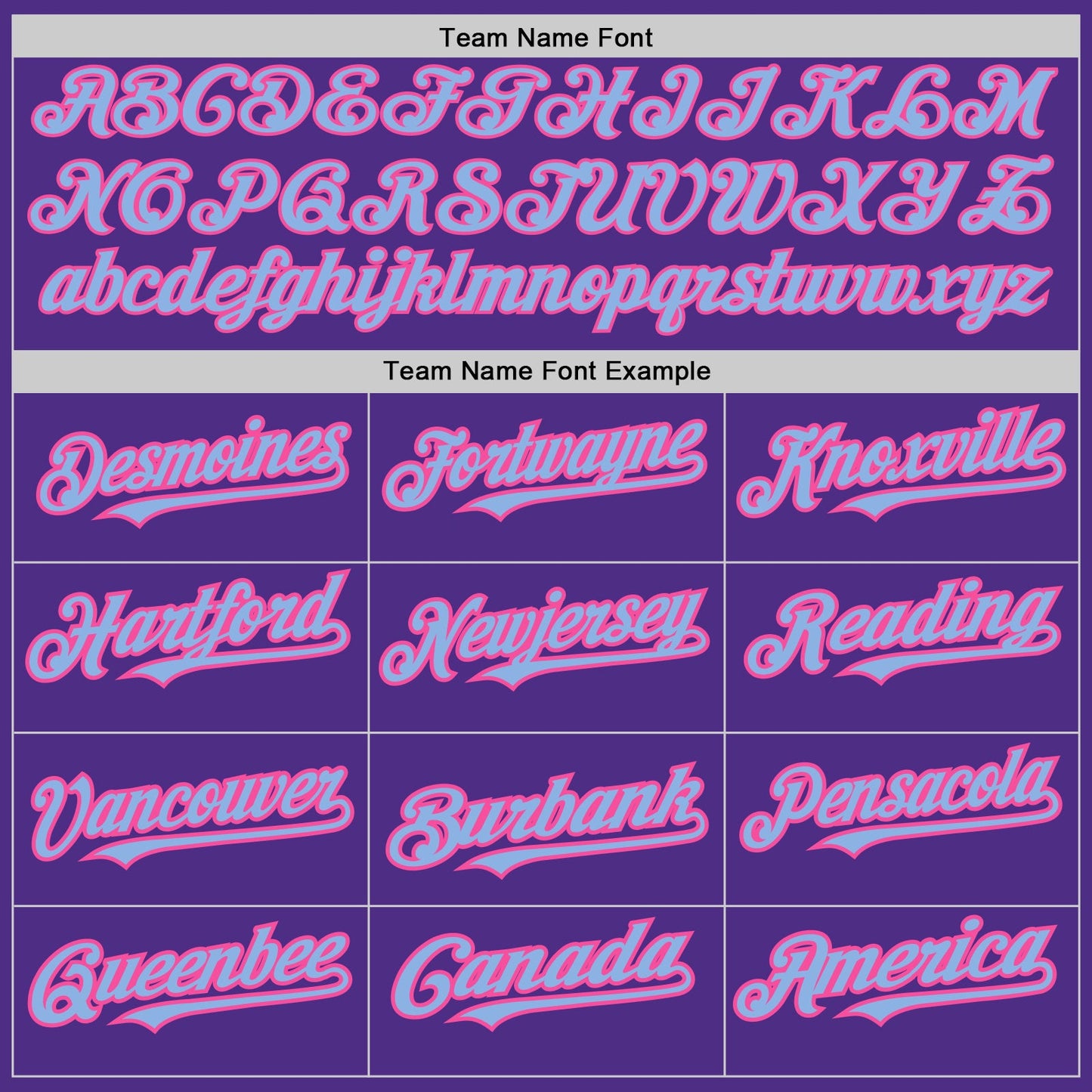 Custom Purple Pink-Light Blue Pinstripe Authentic Split Fashion Baseball Jersey - Sky-Custom