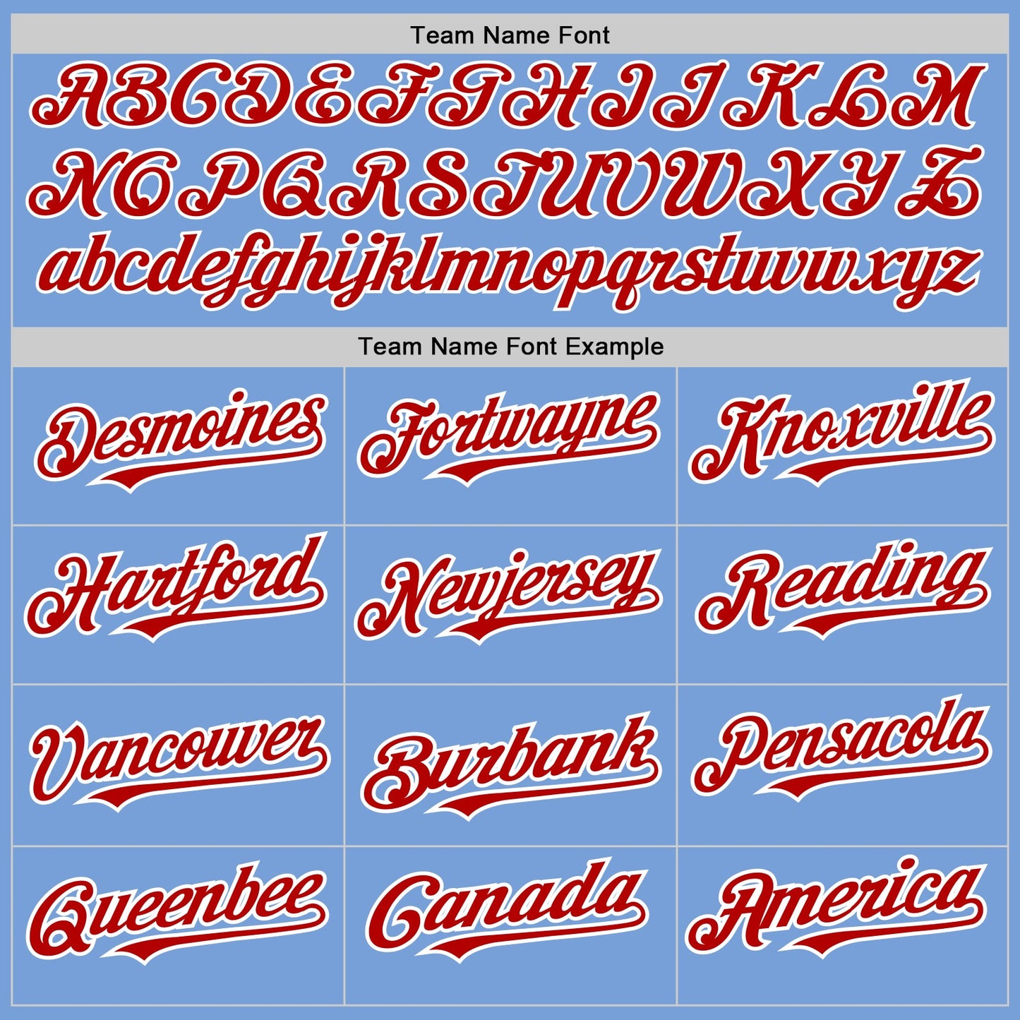 Custom Light Blue White-Red Pinstripe Authentic Split Fashion Baseball Jersey - Sky-Custom