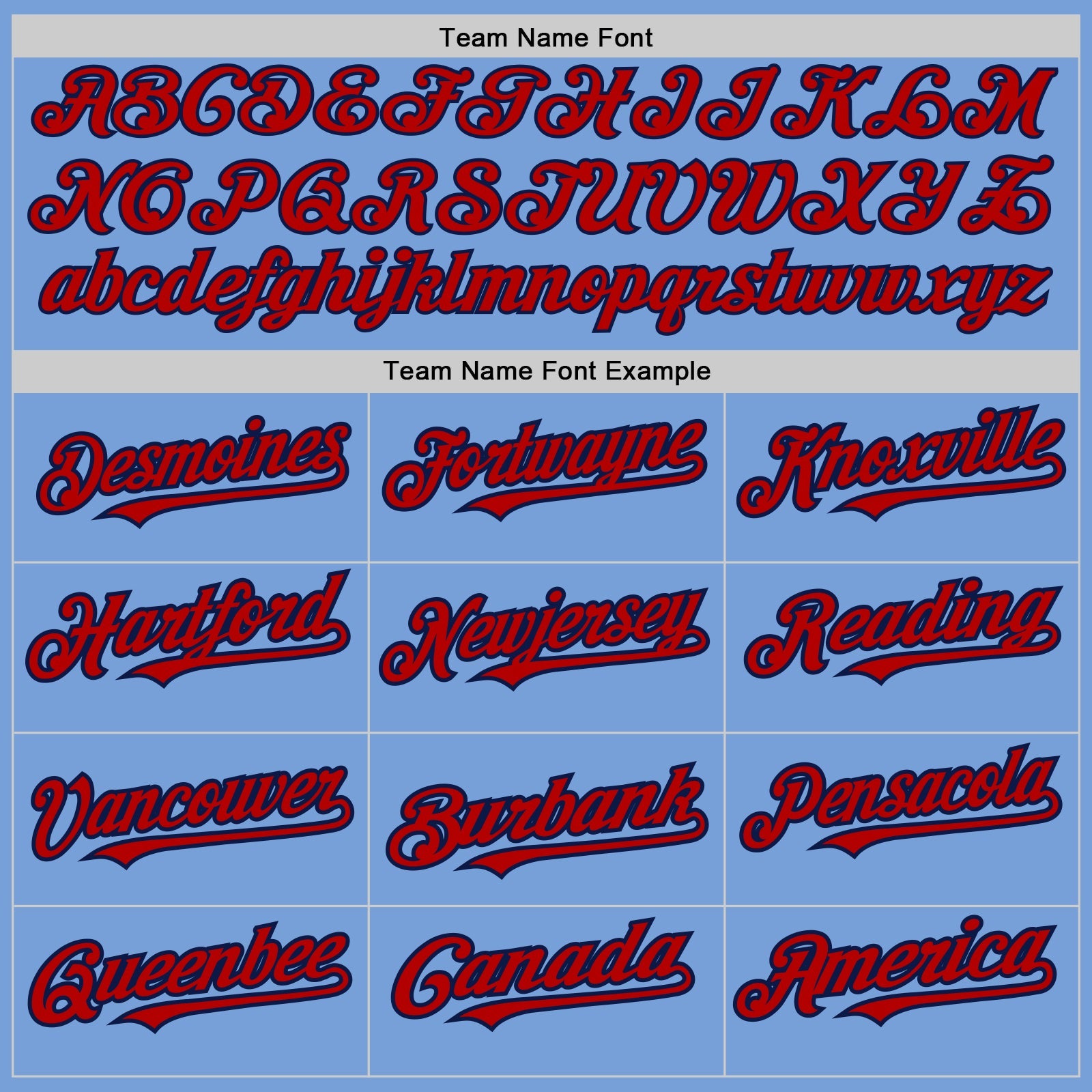 Custom Light Blue Navy-Red Pinstripe Authentic Split Fashion Baseball Jersey - Sky-Custom