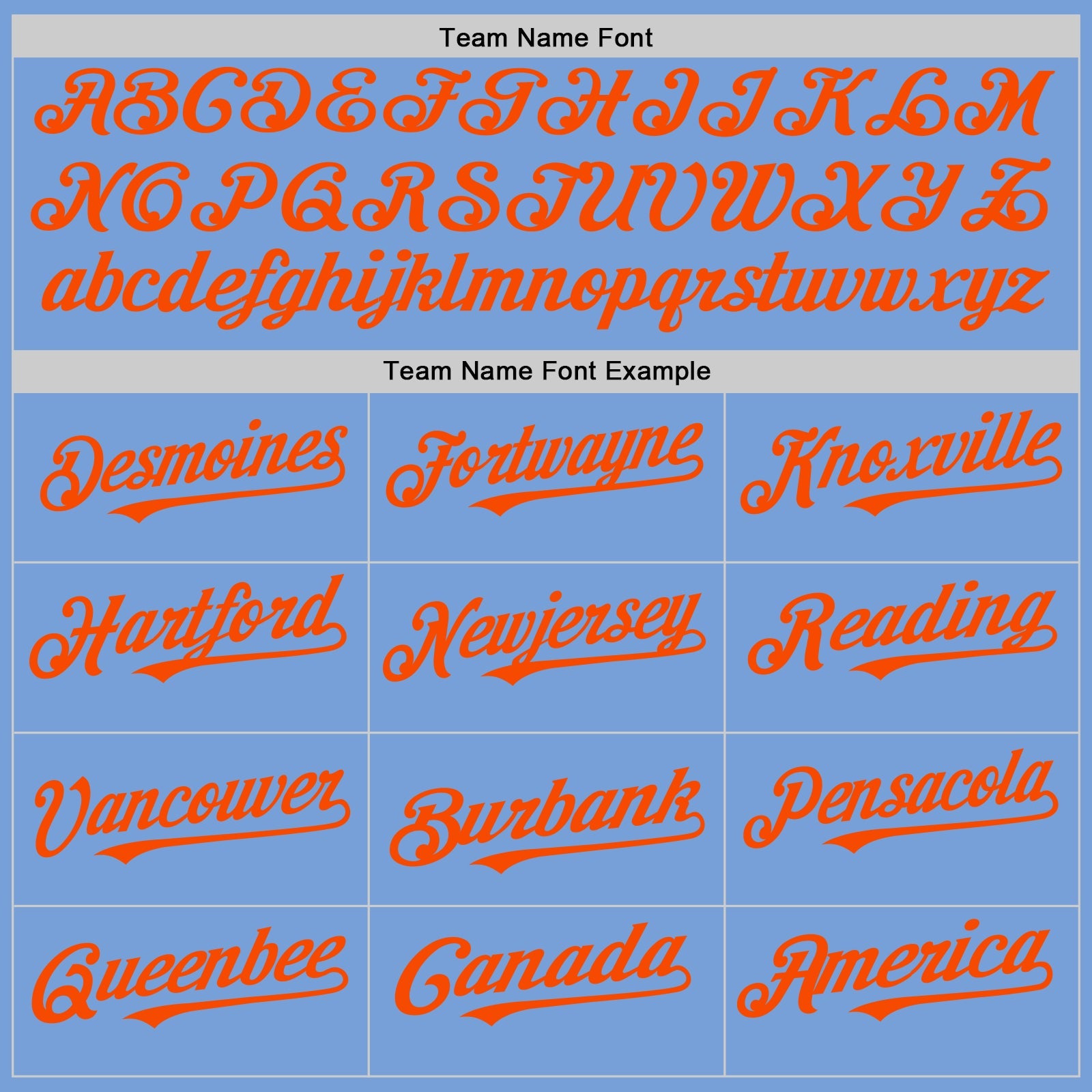 Custom Light Blue White-Orange Pinstripe Authentic Split Fashion Baseball Jersey - Sky-Custom