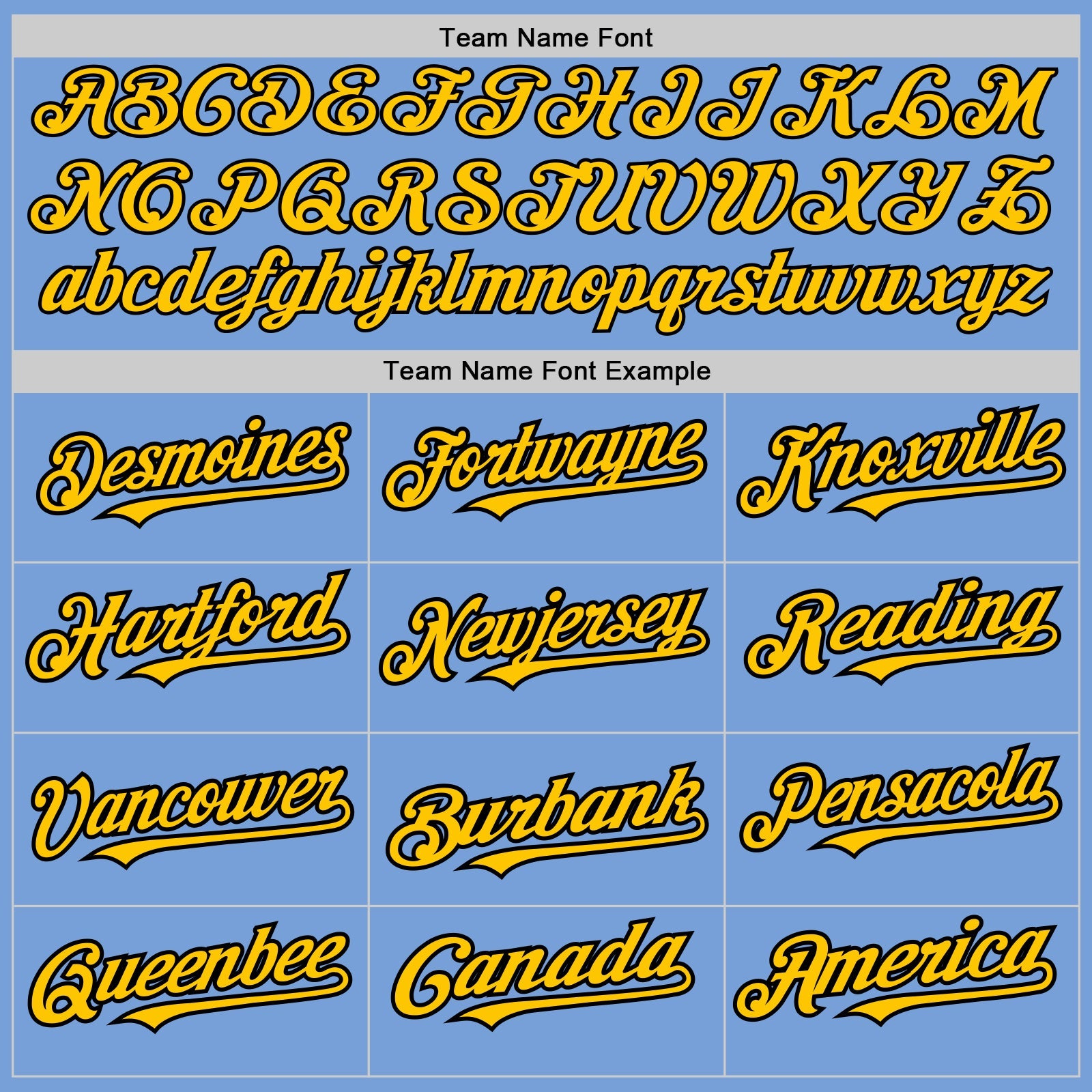 Custom Light Blue Yellow-Black Pinstripe Authentic Split Fashion Baseball Jersey - Sky-Custom