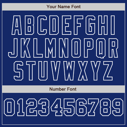 Custom Royal White-Royal Pinstripe Authentic Split Fashion Baseball Jersey - Sky-Custom