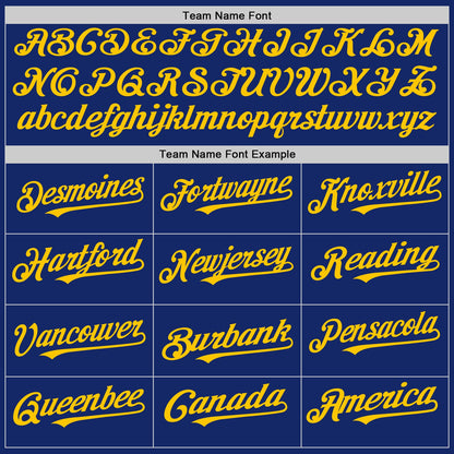 Custom Royal White-Yellow Pinstripe Authentic Split Fashion Baseball Jersey - Sky-Custom