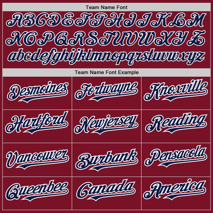 Custom Crimson White-Navy Pinstripe Authentic Split Fashion Baseball Jersey - Sky-Custom