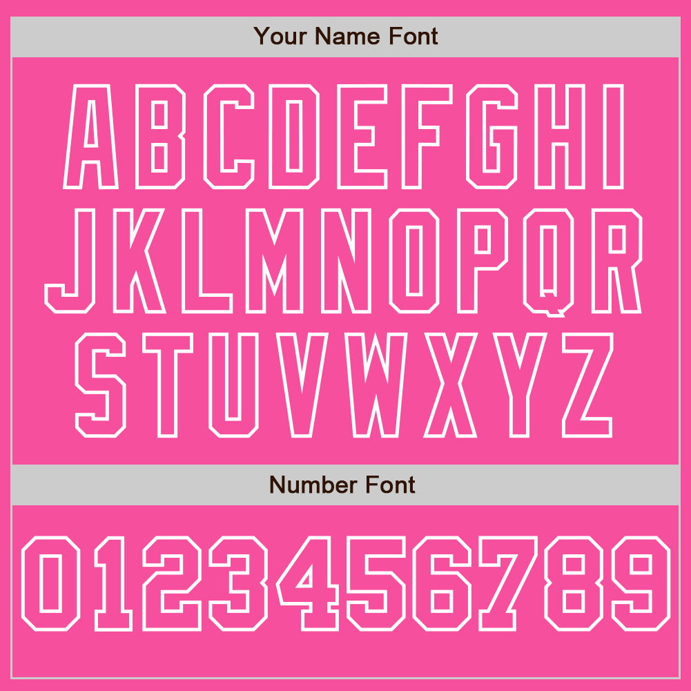 Custom Pink White-Pink Pinstripe Authentic Split Fashion Baseball Jersey - Sky-Custom