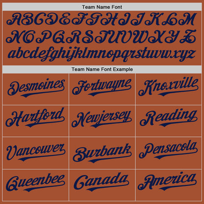 Custom Texas Orange White-Navy Pinstripe Authentic Split Fashion Baseball Jersey - Sky-Custom