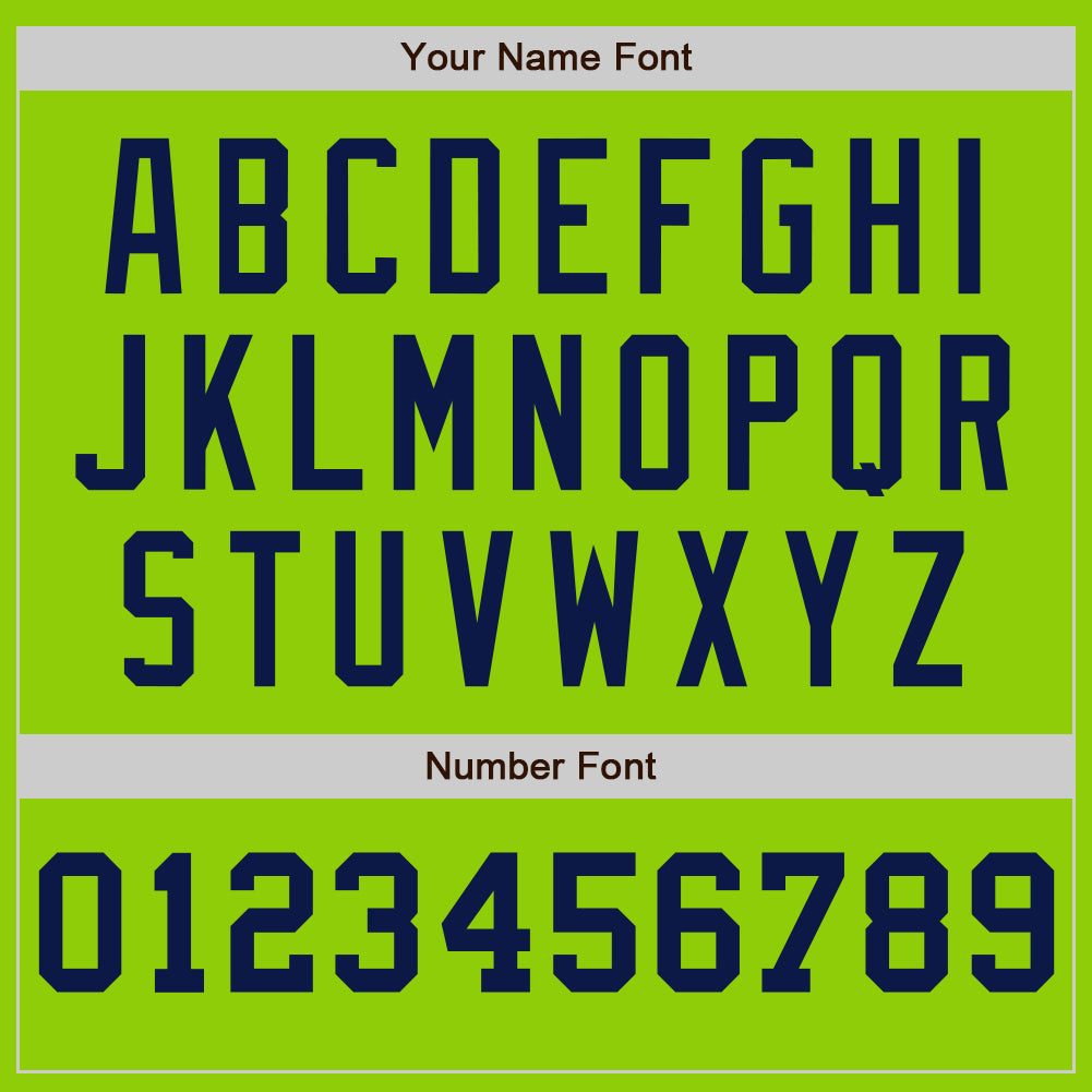 Custom Neon Green White-Navy Pinstripe Authentic Split Fashion Baseball Jersey - Sky-Custom