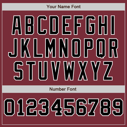 Custom Burgundy White-Black Pinstripe Authentic Split Fashion Baseball Jersey - Sky-Custom
