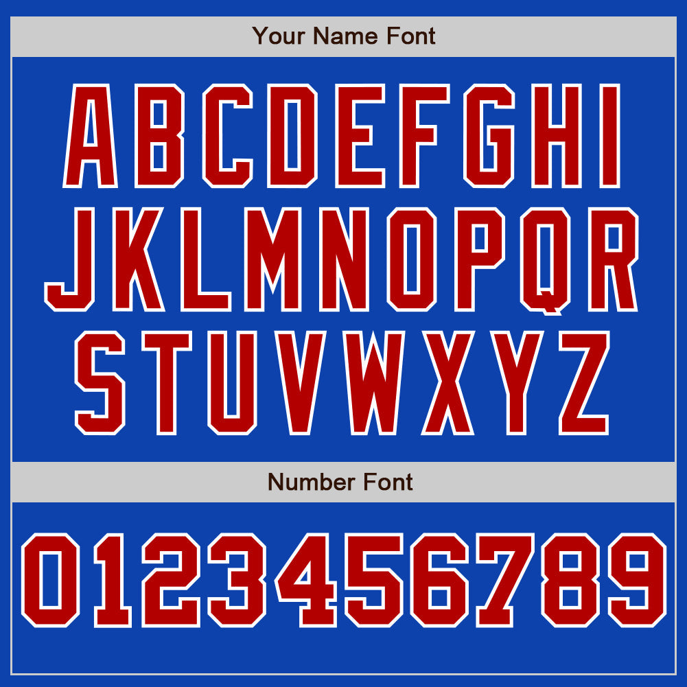Custom Thunder Blue White-Red Pinstripe Authentic Split Fashion Baseball Jersey - Sky-Custom