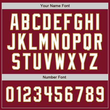 Custom Crimson Black-Old Gold Authentic Split Fashion Baseball Jersey - Sky-Custom