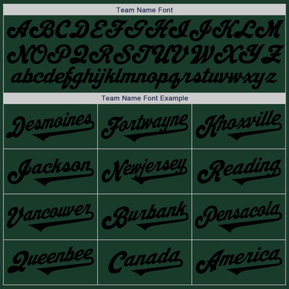 Custom Green Black-White Authentic Split Fashion Baseball Jersey - Sky-Custom
