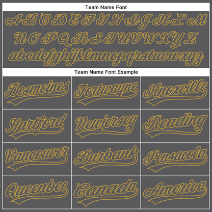 Custom Steel Gray Old Gold Authentic Baseball Jersey - Sky-Custom