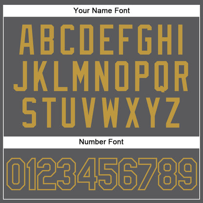 Custom Steel Gray Old Gold Authentic Baseball Jersey - Sky-Custom