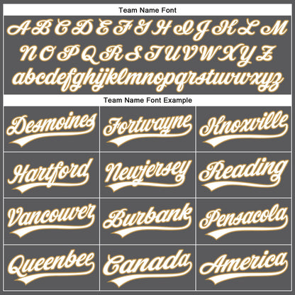 Custom Steel Gray White-Old Gold Authentic Baseball Jersey - Sky-Custom
