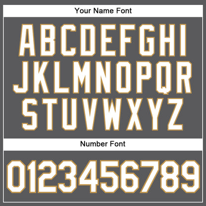 Custom Steel Gray White-Old Gold Authentic Baseball Jersey - Sky-Custom