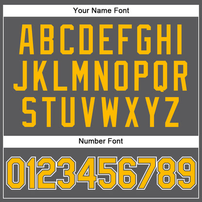 Custom Steel Gray Gold-White Authentic Baseball Jersey - Sky-Custom