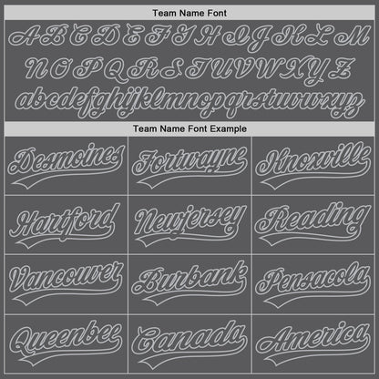 Custom Steel Gray Gray Authentic Baseball Jersey - Sky-Custom