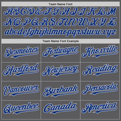 Custom Steel Gray Royal-Gray Authentic Baseball Jersey - Sky-Custom