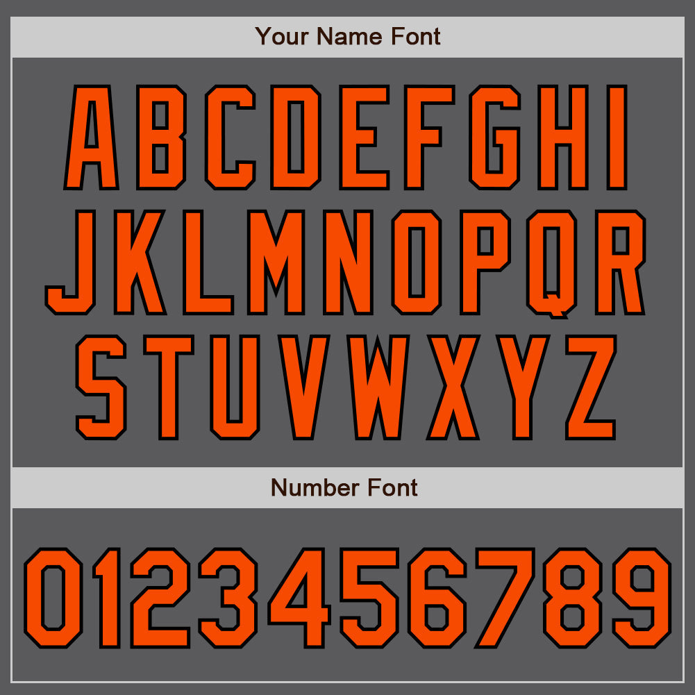 Custom Steel Gray Neon Green Pinstripe Orange-Black Authentic Baseball Jersey - Sky-Custom