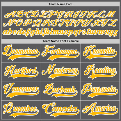 Custom Steel Gray Gold-White Hockey Lace Neck Jersey - Sky-Custom