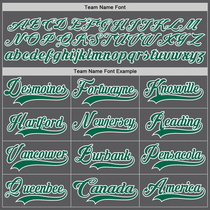 Custom Steel Gray Kelly Green-White Hockey Lace Neck Jersey - Sky-Custom