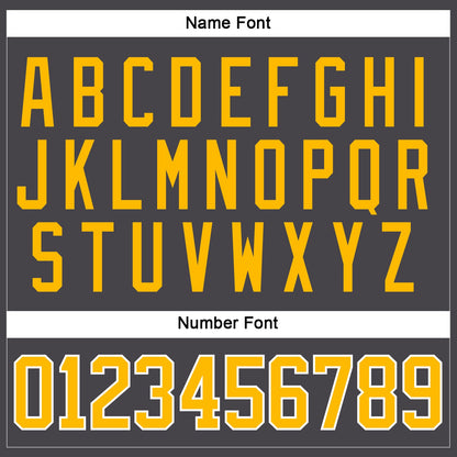 Custom Steel Gray Gold-White Hockey Jersey - Sky-Custom