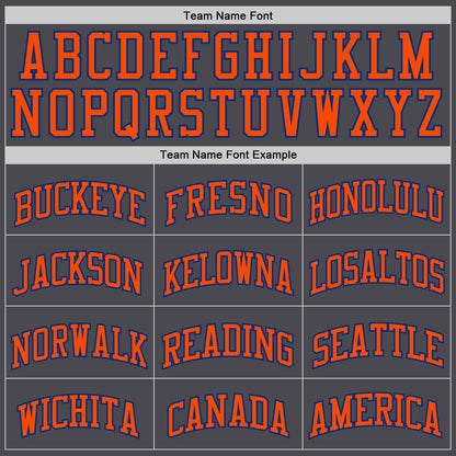 Custom Steel Gray Orange-Royal Authentic Basketball Jersey - Sky-Custom