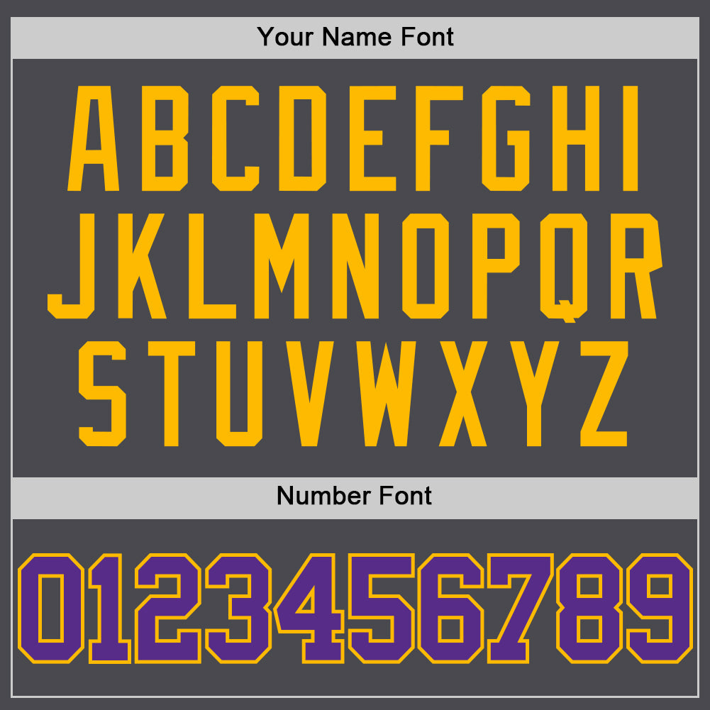 Custom Steel Gray Purple-Gold Authentic Basketball Jersey - Sky-Custom