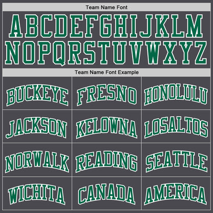 Custom Steel Gray Kelly Green-White Authentic Basketball Jersey - Sky-Custom