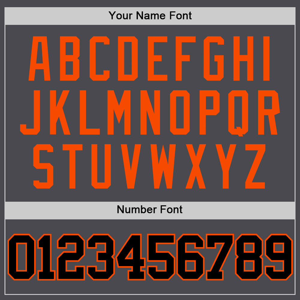 Custom Steel Gray Black-Orange Authentic Basketball Jersey - Sky-Custom