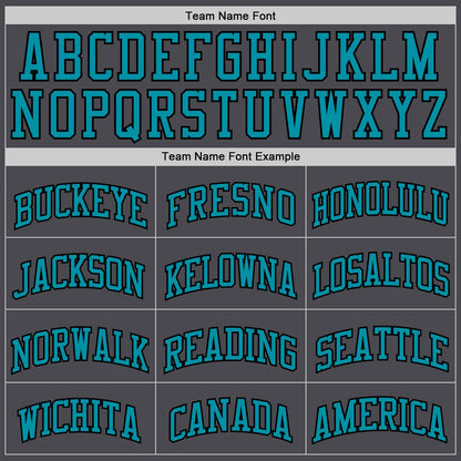 Custom Steel Gray Teal-Black Authentic Basketball Jersey - Sky-Custom