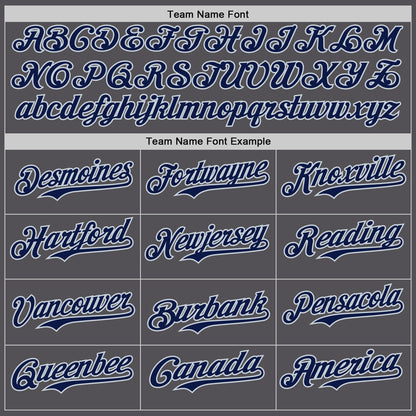 Custom Steel Gray Silver Authentic Baseball Jersey - Sky-Custom