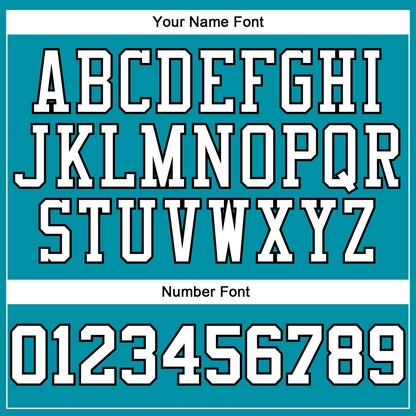 Custom Teal White-Orange Authentic Throwback Basketball Jersey - Sky-Custom
