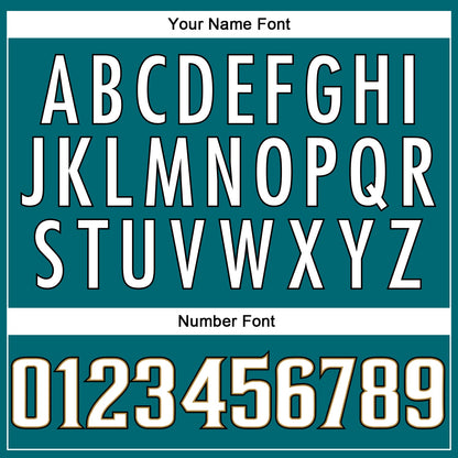 Custom Teal White-Old Gold Mesh Authentic Football Jersey - Sky-Custom