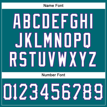 Custom Teal White-Purple Mesh Authentic Football Jersey - Sky-Custom