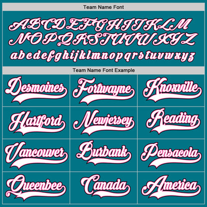 Custom Teal White-Black Hockey Jersey - Sky-Custom