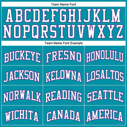 Custom Teal White-Purple Authentic Throwback Basketball Jersey - Sky-Custom