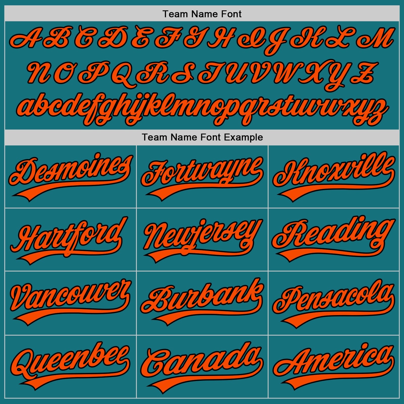 Custom Teal Black-Orange Authentic Baseball Jersey - Sky-Custom