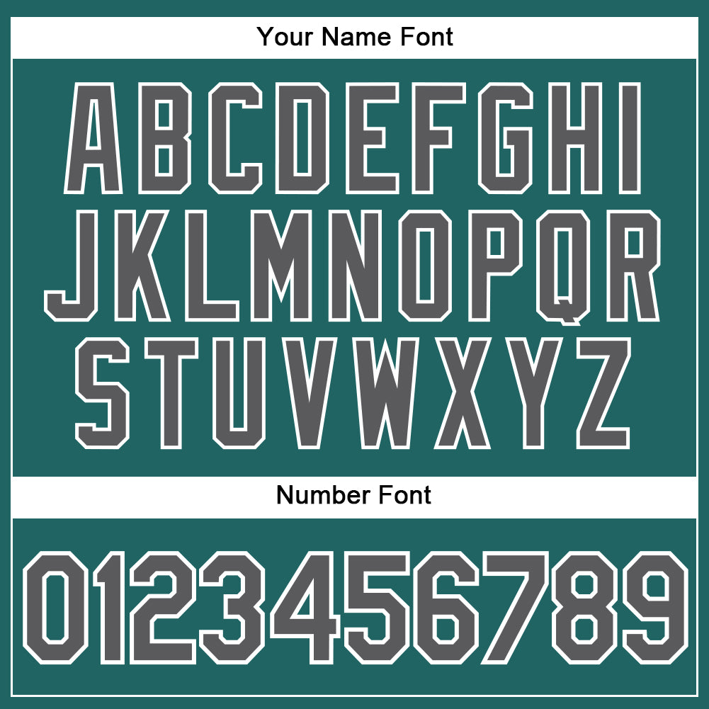Custom Teal White Pinstripe Steel Gray Authentic Baseball Jersey - Sky-Custom