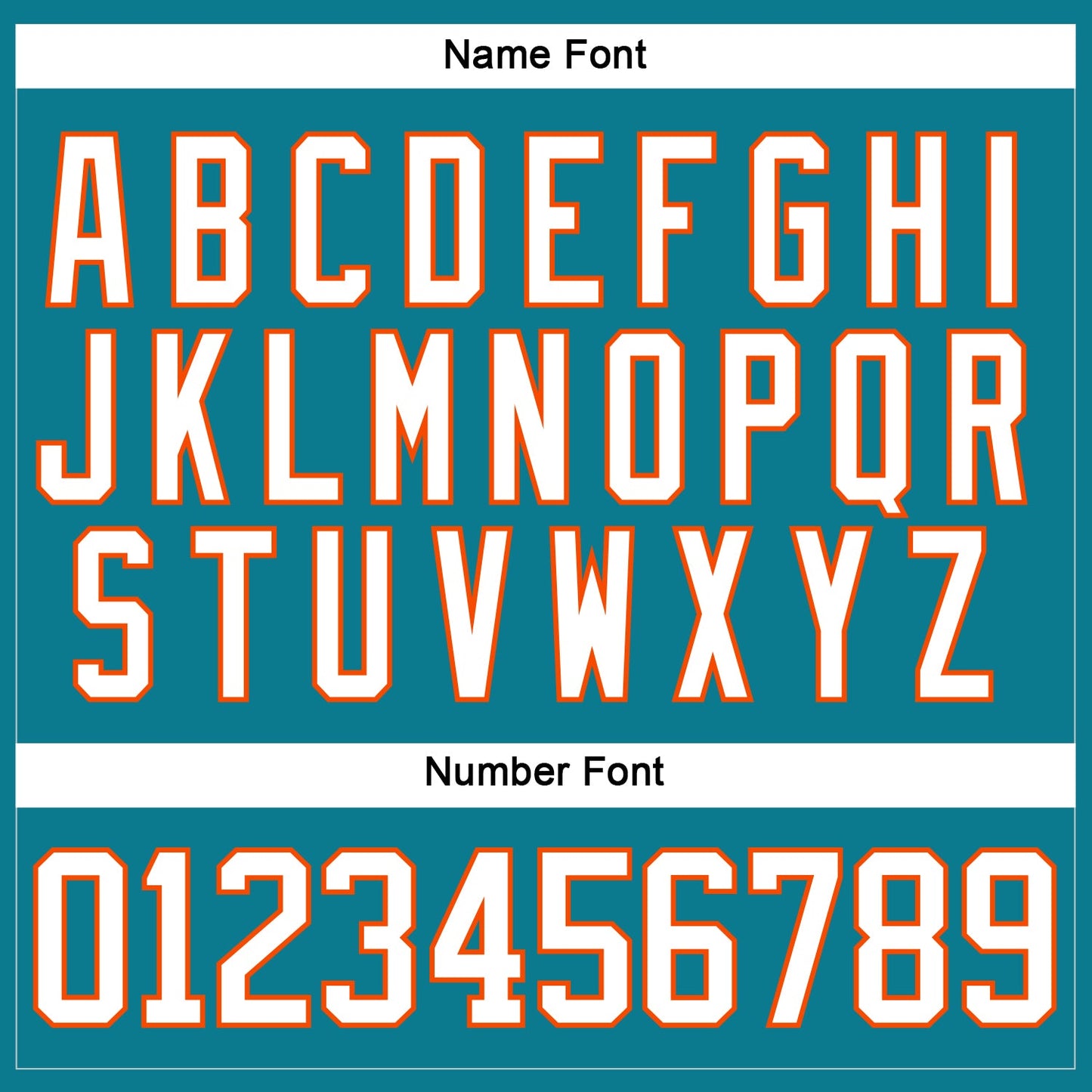 Custom Teal White-Orange Hockey Lace Neck Jersey - Sky-Custom